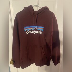 Patagonia Maroon Hoodie - Mens Medium